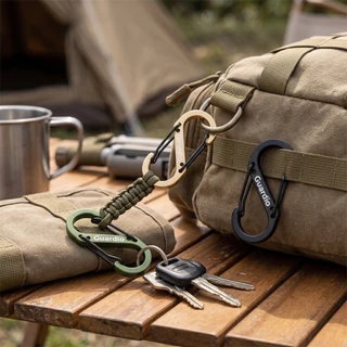 Guardio GC-005 S-Shape Aluminum Carabiner คาราบิเนอร์ พวงกุญแจอลูมิเนียมตัวเอส ล็อก 2 ด้าน ขนาดพกพา