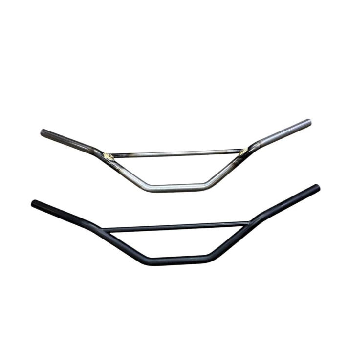 แฮนด์บาร์ ทรง Klunker Bar มีบาร์คาดกลาง สไตล์ทัวริ่ง สีดำ/สีดิบ Raw