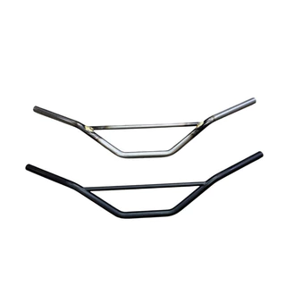 แฮนด์บาร์ ทรง Klunker Bar มีบาร์คาดกลาง แฮนด์คราฟต์สไตล์ทัวริ่ง มีสีดำ สีดิบ Raw สี Chrome