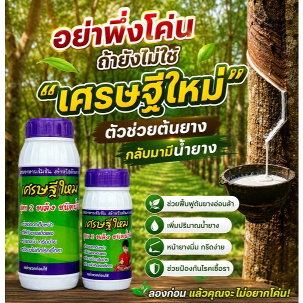 ปุ๋ยน้ำ เศรษฐีใหม่ ยางใกล้โค้นกลับมามีน้ำยาง ราคาโรงงาน