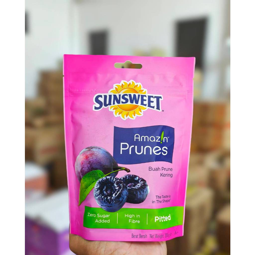 ซันสวีท ลูกพรุนไม่มีเมล็ด Sunsweet Pitted Prunes 200g.