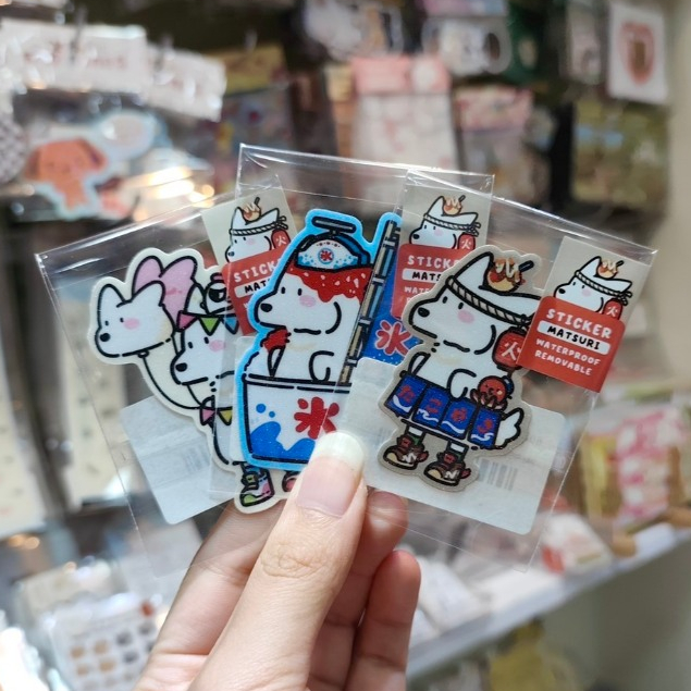 มีลายใหม่ด้วยนะ! Die-Cut Sticker สติกเกอร์ไดคัตรวมลาย Bomb White Wolf ใช้ตกแต่งหรือสะสมก็โดดเด่น! [Paeristar Factory]