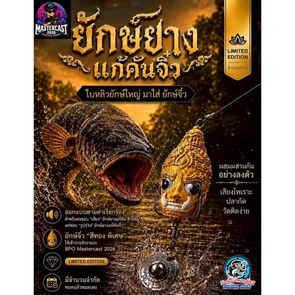 ยักษ์ยาง แก้คันจิ๋ว limited (เหยื่อร่วมกิจกรรม BPO Mastercast 2026)