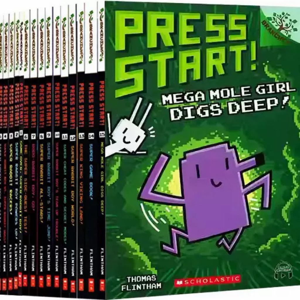 [พร้อมส่ง] ชุดหนังสือ Press Start! 17 เล่ม ซุปเปอร์กระต่าย เกมสุดมันส์ ภาษาอังกฤษ เสริมทักษะการอ่านเด็ก แปลไทยได้ง่าย