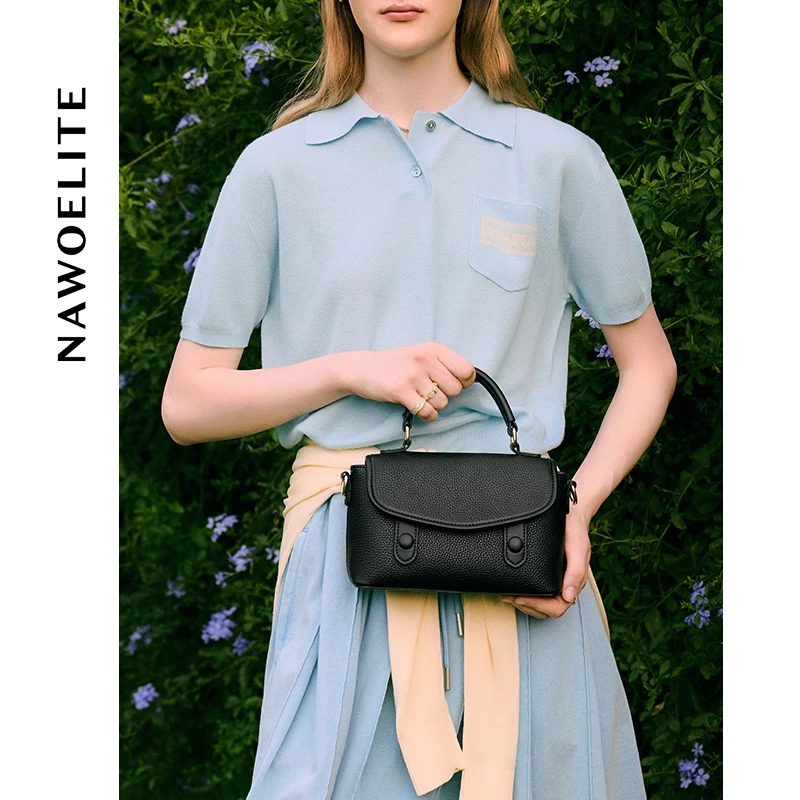 NAWOELITE Cambridge Bag กระเป๋าหนัง PUคลาสสิก กระเป๋าถือทรงแซทเชล รุ่นเคมบริดจ์ ที่มีสไตล์และหรูหรา กระเป๋าสะพาย 5 สี