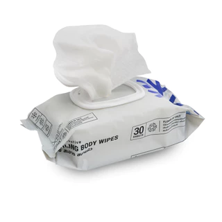 pastel cooling body wipes 30 pcs. พาสเทล ผ้าเช็ดทำความสะอาดผิวกาย สูตรเย็น 30 แผ่น