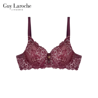 Guy Laroche Lingerie กีลาโรช เสื้อในลูกไม้ ดันทรง Push Up Lace Bra GB7T77 [Love for Mom]