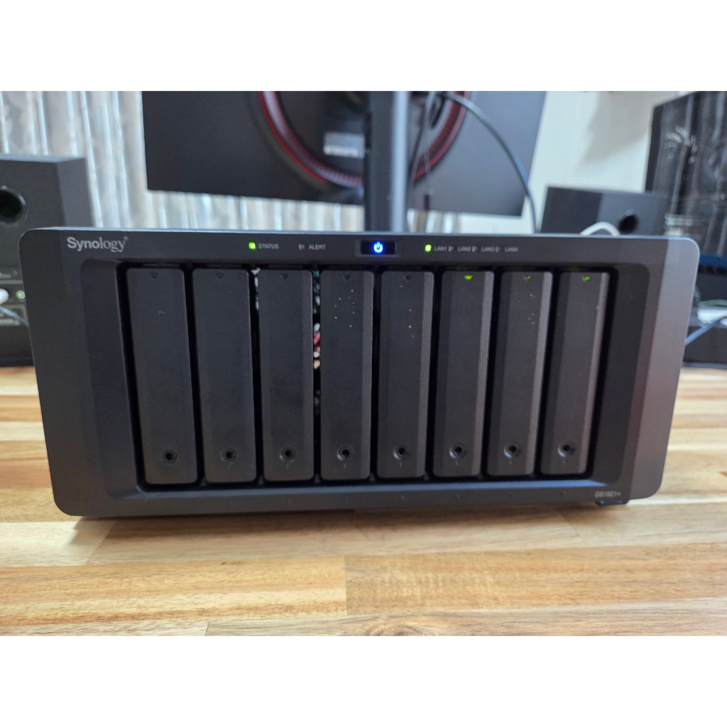 🔥 Used Synology DS1821+ in Good Condition | RAM Upgraded to 12GB | 8-Bay NAS for SOHO/SMB *** สินค้า