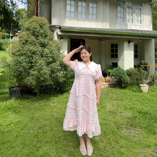 (❤️อกถึง 50") Salute Dress เดรสสาวอวบ ชุดสาวอวบ