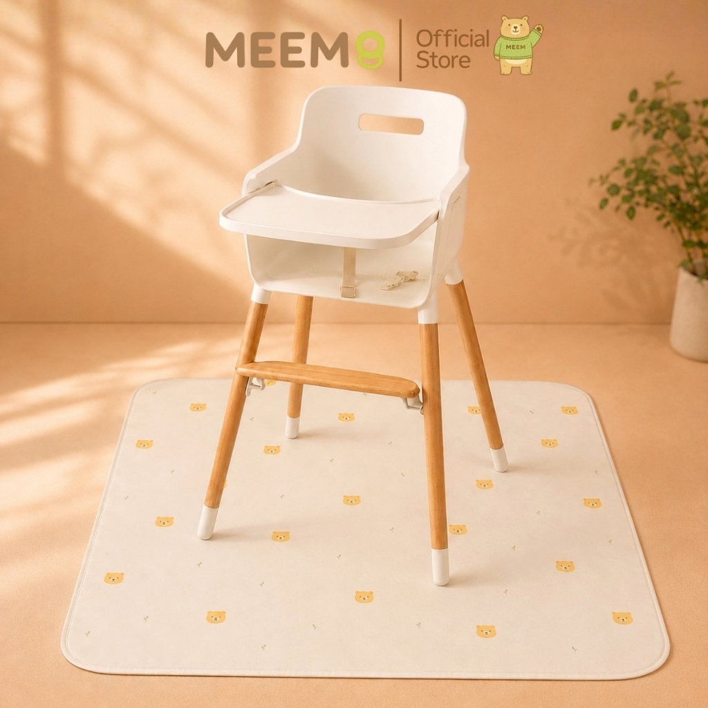 MEEM  Highchair Splash Mat แผ่นรองใต้เก้าอี้ไฮแชร์เด็ก แผ่นรองกันเปื้อนอเนกประสงค์ รุ่น Multipurpose