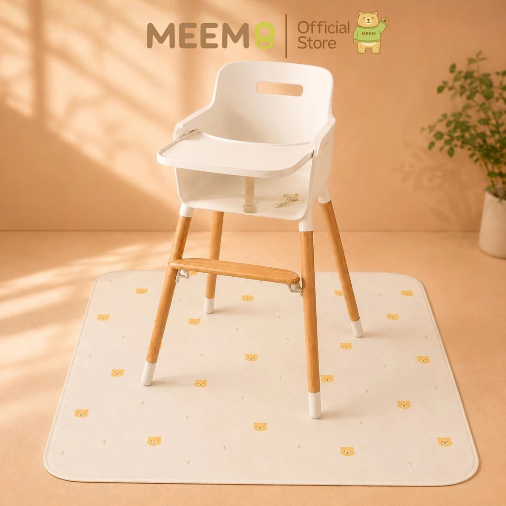 MEEM Highchair Splash Mat แผ่นรองใต้เก้าอี้ไฮแชร์เด็ก Multipurpose Floor Mat แผ่นรองกันเปื้อนอเนกประสงค์