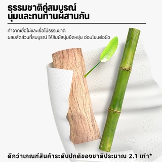 Botare【 4 ห่อ】ทิชชู่ Deluxe Comfort หนา 3 ชั้น 2000 แผ่น หนานุ่ม และเป็นมิตรต่อผิว
