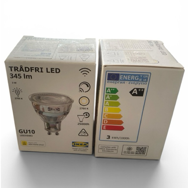 TRÅDFRI ทรวดฟรี หลอดไฟ LED GU10 345 ลูเมน, อัจฉริยะ/ไร้สาย หรี่ไฟได้ สีวอร์มไวท์