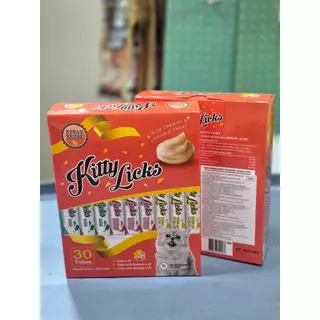 9228 KITTY LICKS 30 TUBES / ขนมแมว ขนมแมวเลีย รสทูน่า, ทูน่า & แซลม่อน, ทูน่า&หอยเชลล์ 30 หลอด **1แถม1 299บาท