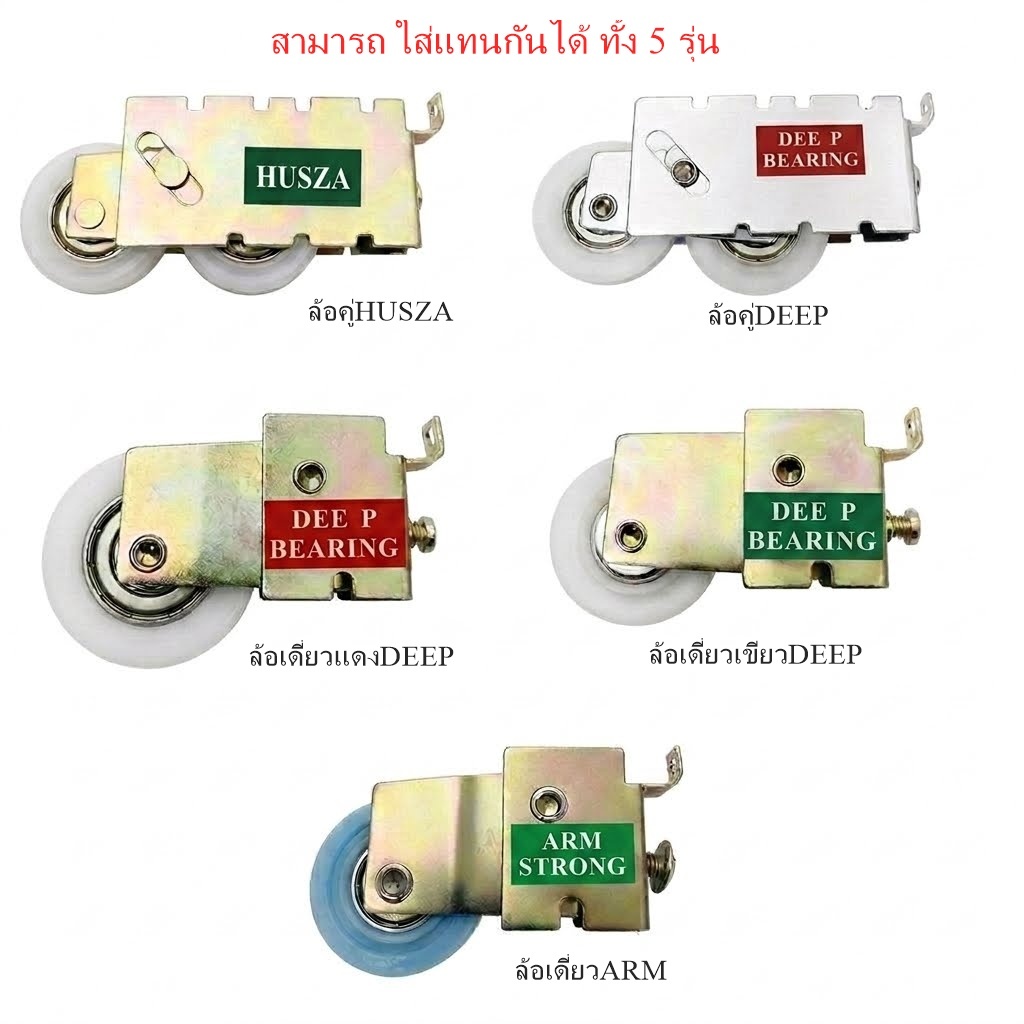 ล้อบานเลื่อนประตูหน้าต่างอลูมิเนียม ล้อประตูกระจก ล้อหน้าต่างบานเลื่อน