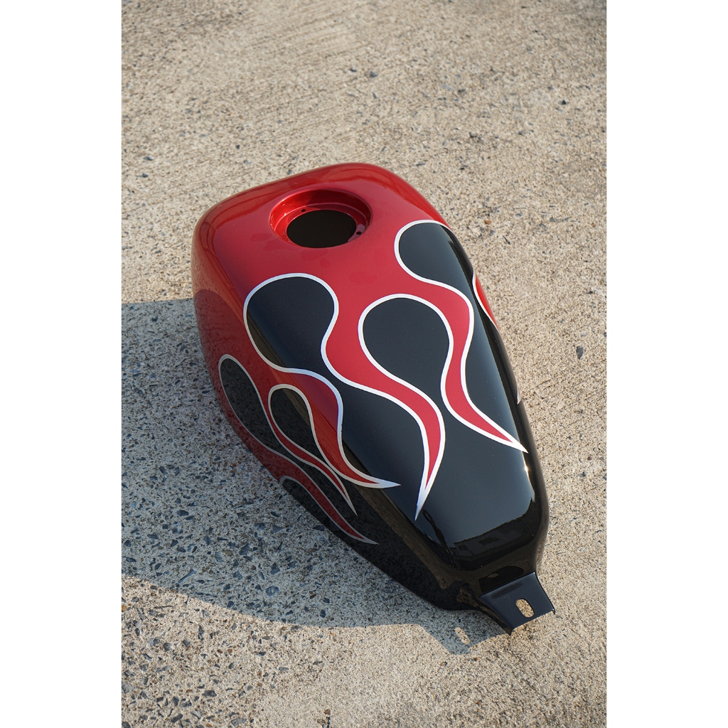 ครอบถังน้ำมัน Honda Rebel300-Rebel500 แต่งลาย Flame