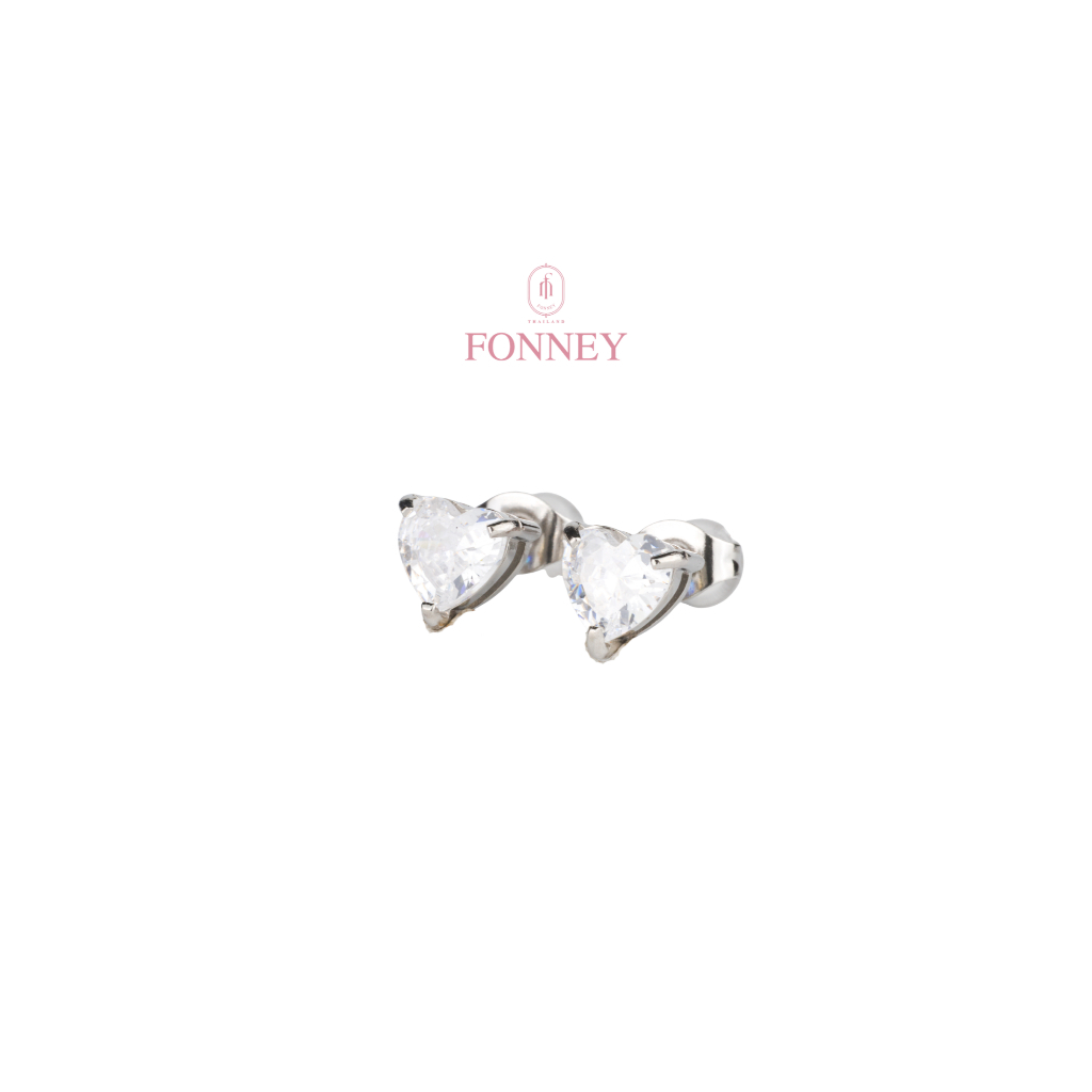 ER-37 Fonney ต่างหู สแตนเลสแท้ไม่ลอกไม่ดำ