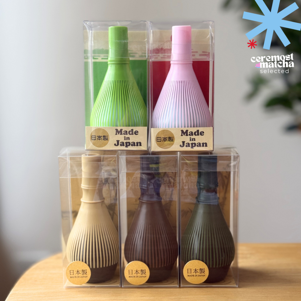(พร้อมส่ง) แปรงชงชาเรซิ่น แปรงมัทฉะ Matcha Resin Chasen Made in Japan🇯🇵 ของญี่ปุ่นแท้ พร้อมที่วางแปร