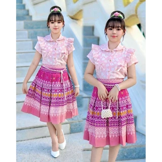 ชุดไทยเด็กโตอกใหญ่สุด38นิ้วเด็ก8-15ปี✅พร้อมส่ง(EB)