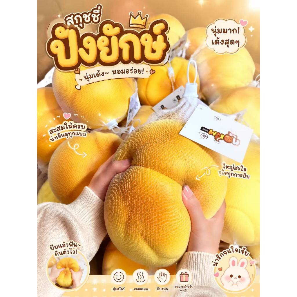 🍞 สกุชชี่ ปังยักษ์ ก้อนใหญ่ นุ่มสโลว์ บีบฟิน ของเล่นแก้เครียด ไอเทมฮีลใจ พร้อมส่งในไทย ส่งไว