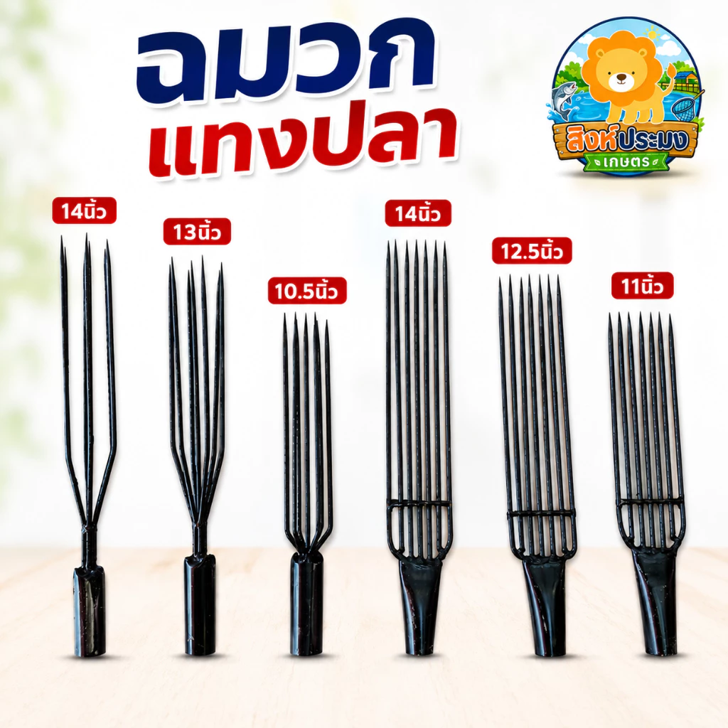 ฉมวก แทงปลา แทงกุ้ง หาปลา ฉมวกกลม ฉมวกแบน ปลา เหล็กแทงปลา แหลมแทงปลา แทงงู เหล็ก