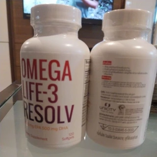 120 ซอฟท์เจล Omega Life-3 Resolv น้ำมันปลาเข้มข้นสูง