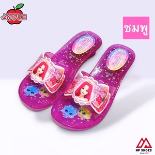 (ลูกค้าใหม่ราคา 1 บาท)Red Apple รองเท้าส้นแก้วของเด็กผู้หญิงมีไฟ ยี่ห้อ Red Apple รุ่น C338 Size 24-35 มีบริการส่งด่วน