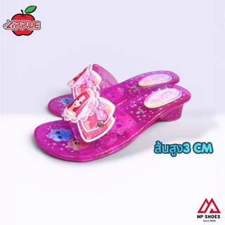 (ลูกค้าใหม่ราคา 1 บาท)Red Apple รองเท้าส้นแก้วของเด็กผู้หญิงมีไฟ ยี่ห้อ Red Apple รุ่น C338 Size 24-35 มีบริการส่งด่วน