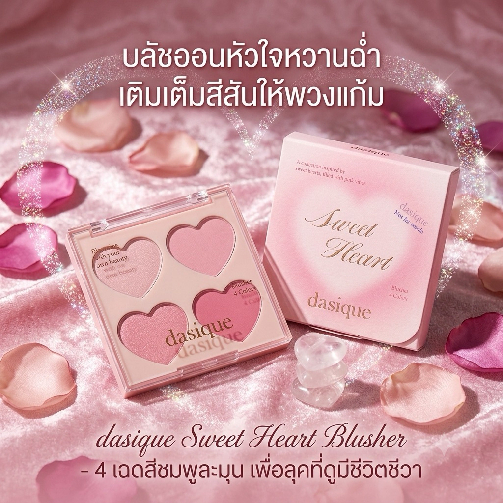 dasique Sweet Heart Blusher บลัชออน ปัดแก้ม เกาหลี