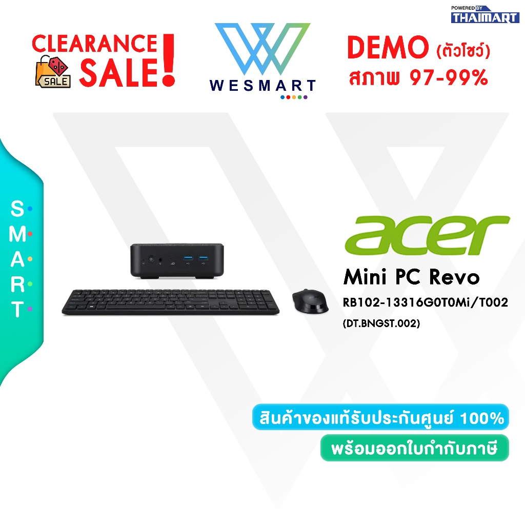 #Demo Acer Revo RB102-13316G0T0Mi/T002 (DT.BNGST.002) : Intel Core i5-1334U/Warranty 1Years #ตัวโชว์