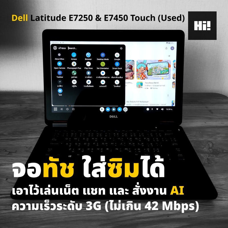 Dell Latitude E7250 & E7450 Touch (มือสอง)