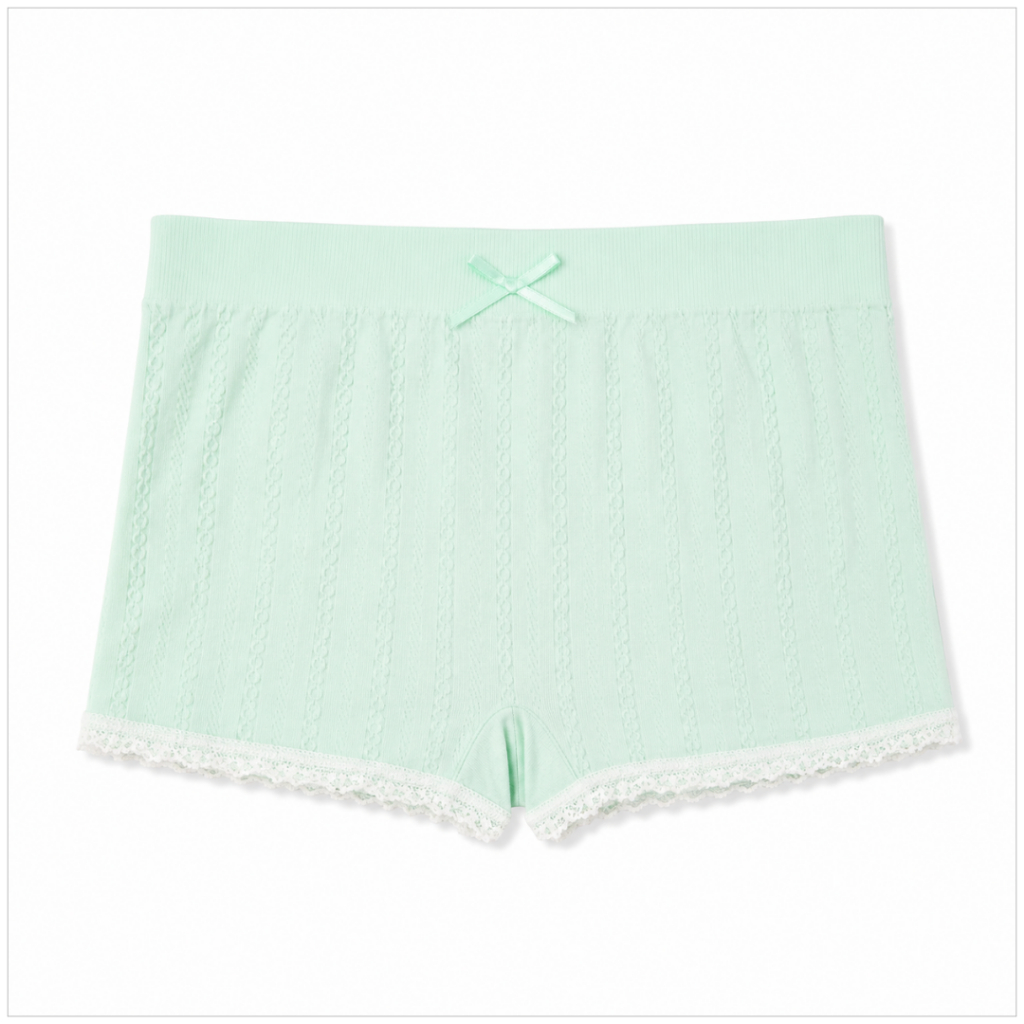 Angle Bra (N022) กางเกงซับใน แต่งขอบลูกไม้ ผ้านุ่ม รูปที่ 7