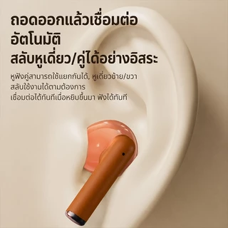 หูฟังบลูทูธไร้สายดีไซน์วินเทจ เสียงคุณภาพระดับแผ่นเสียง ตัดเสียงรบกวน แบตยาว เหมาะออกกำลังกาย ใช้ได้ทั้งชายและหญิง