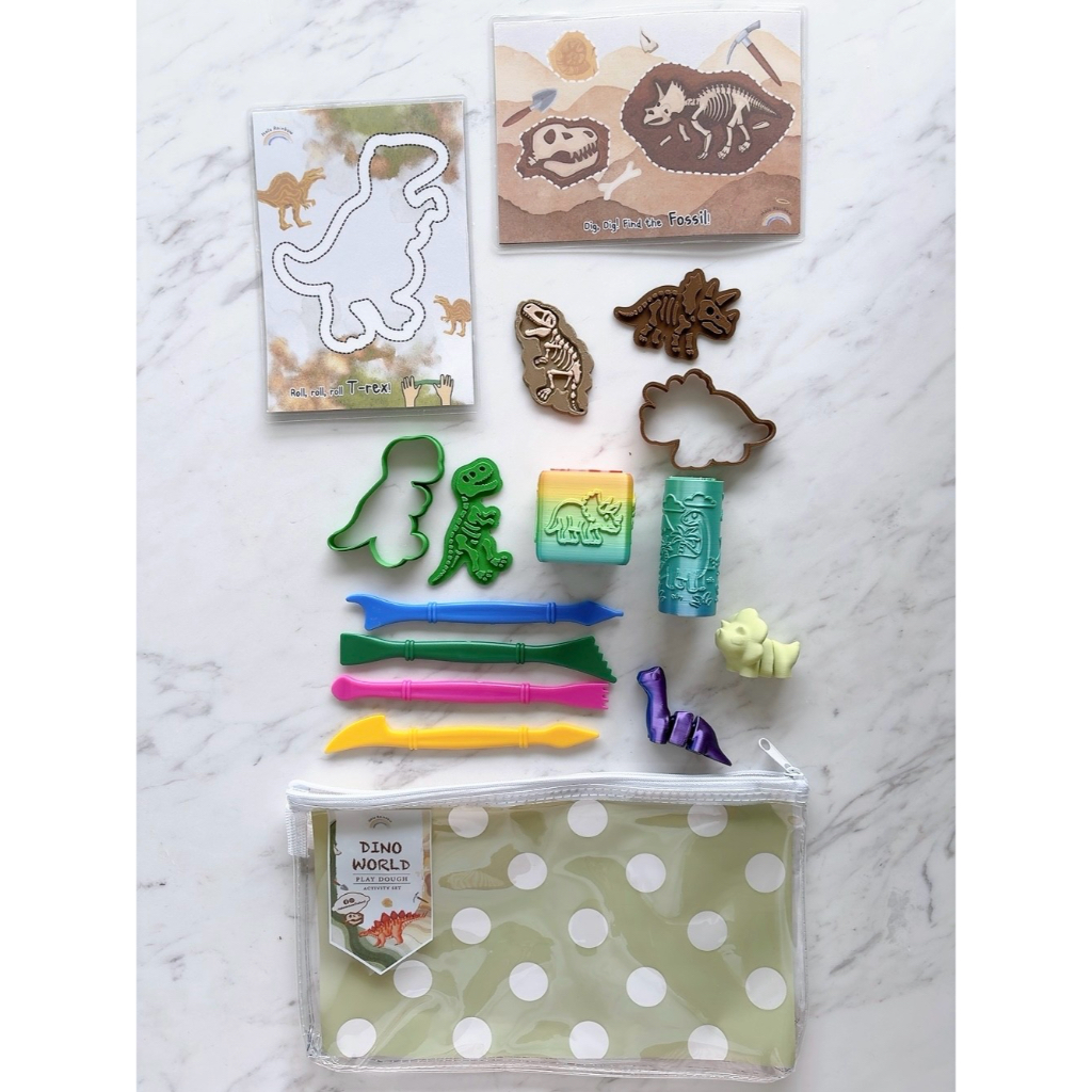🦖 Dino World Play Dough Set 🦕 (เฉพาะชุดพิมพ์กด ไม่รวมแป้งโด)