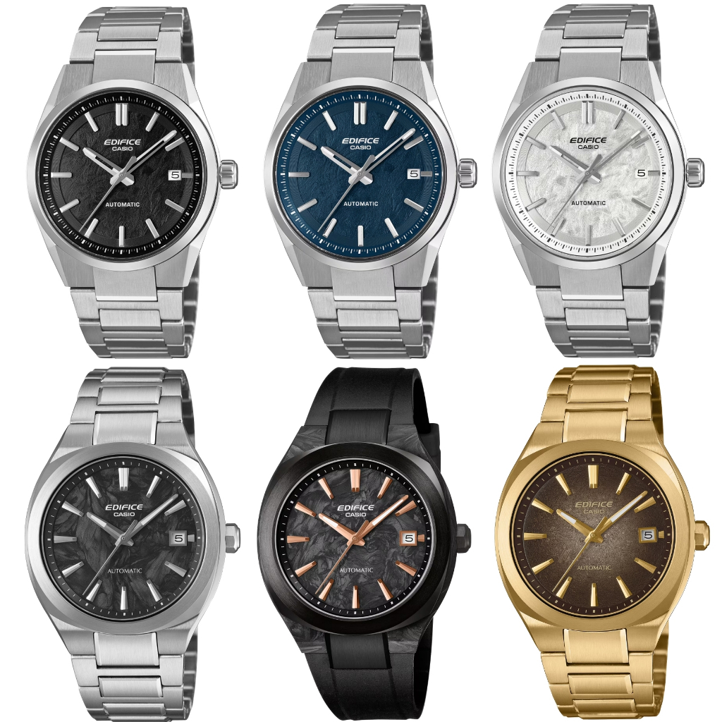 New CASIO  Edifice Automatic EFK  EFK-110  EFK-200   38 มม.  กระจกแซฟไฟร์ ประกันศูนย์ Cmg  1  ปี