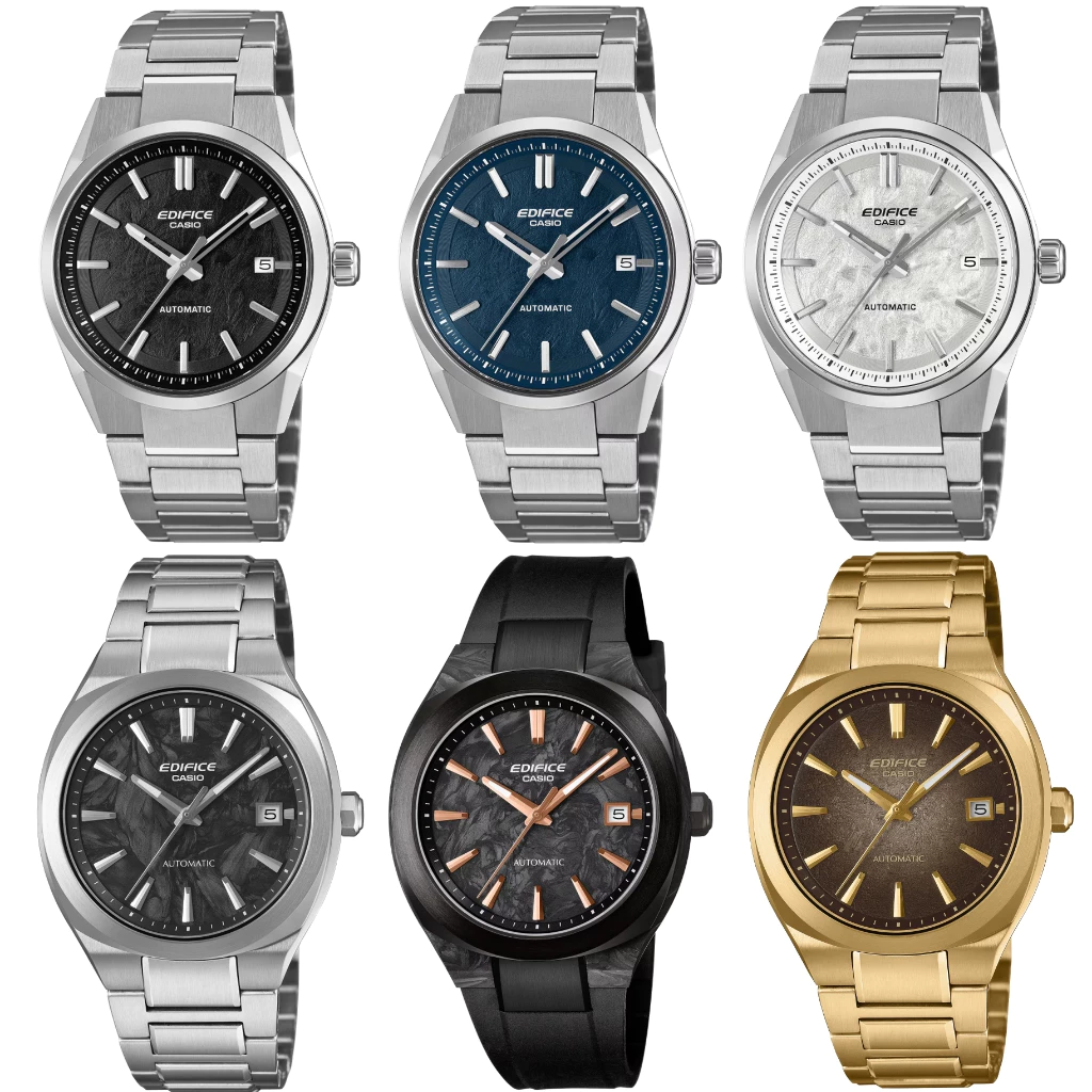 New CASIO Edifice Automatic EFK EFK-110 EFK-200 38 มม. กระจกแซฟไฟร์ ประกันศูนย์ Cmg 1 ปี
