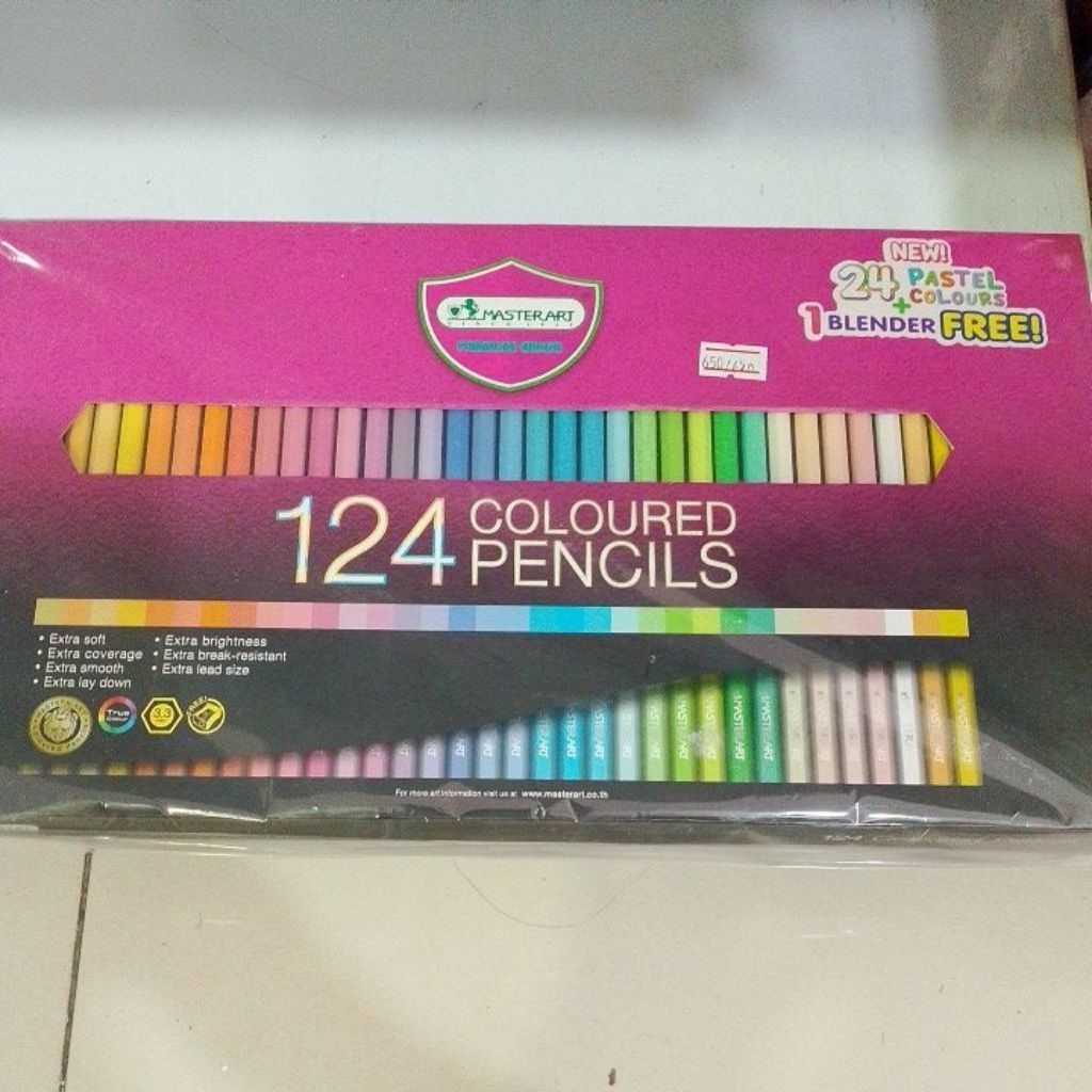 สีไม้ มาสเตอร์อาร์ต 124สี