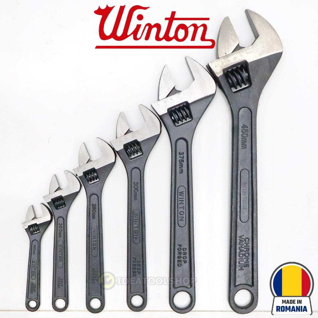[ ของแท้!! ] ประแจเลื่อน WINTON รุ่นงานหนัก Romania ขนาด 15 18 นิ้ว ประแจอเนกประสงค์ กุญแจเลื่อน ประแจสไลด์