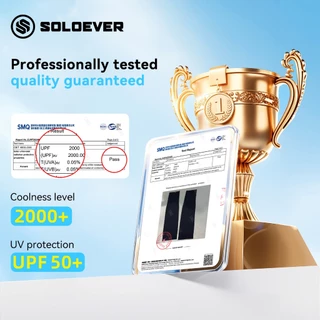 SOLOEVER ปลอกแขน 1 Pair ปลอกแขนฤดูร้อน พร้อมปลอกนิ้ว เย็น-เย็น สำหรับปั่นจักรยานกลางแจ้งและกีฬา Arm Sleeves