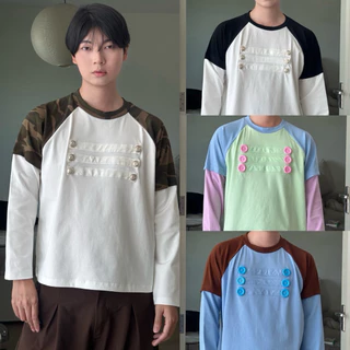 BUTTON Tee เสื้อแขนยาวต่อแขน