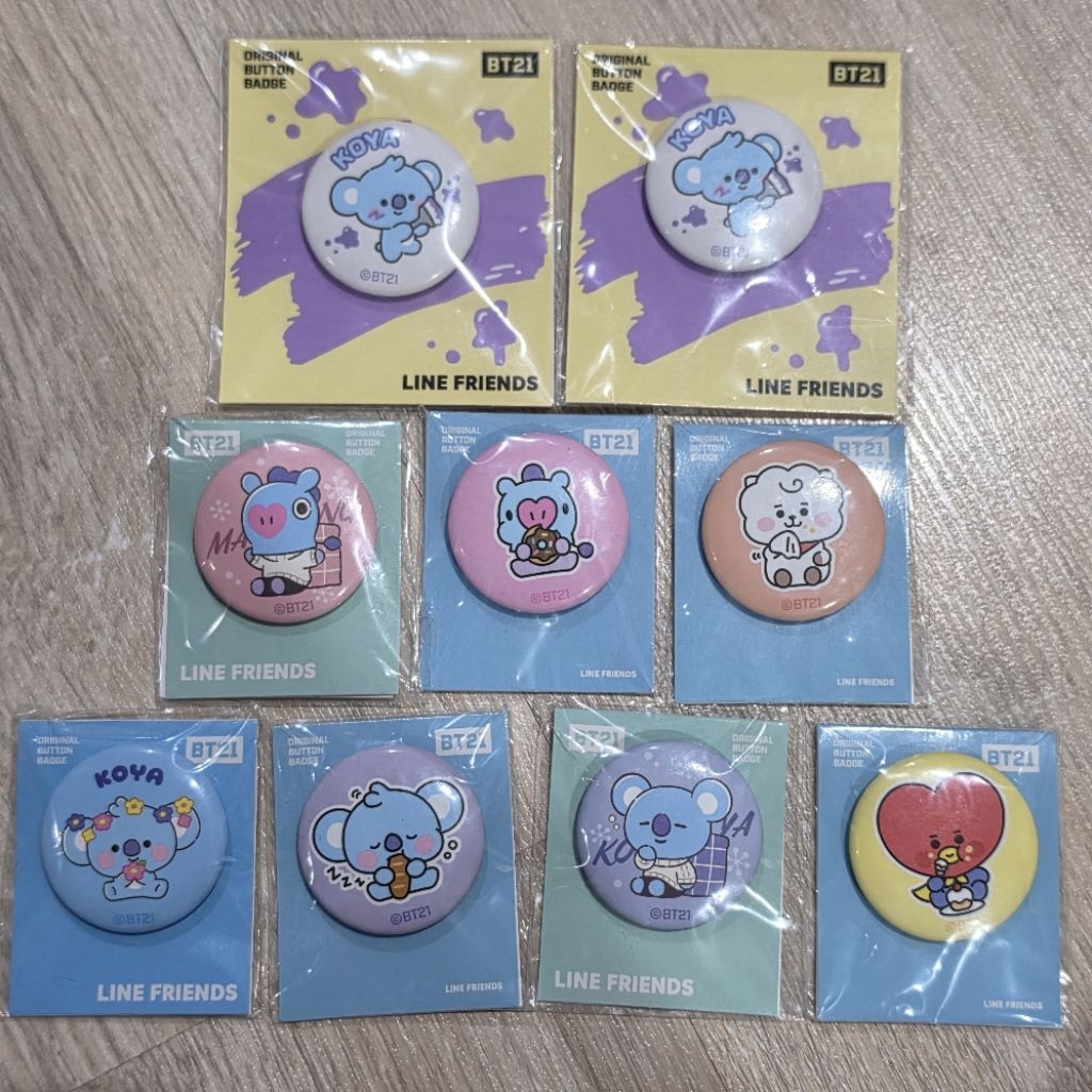 BT21 เข็มกลัด Bt21 bts แท้ พร้อมส่ง