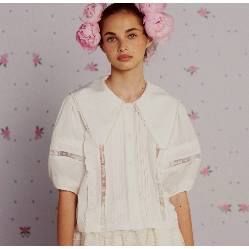 Endless Holiday  Sweet Bloom Shirt Garden Milk