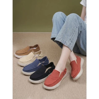CHERRYMU รุ่น F263 รองเท้าผ้าใบสลิปออน ใส่เหยียบส้นได้