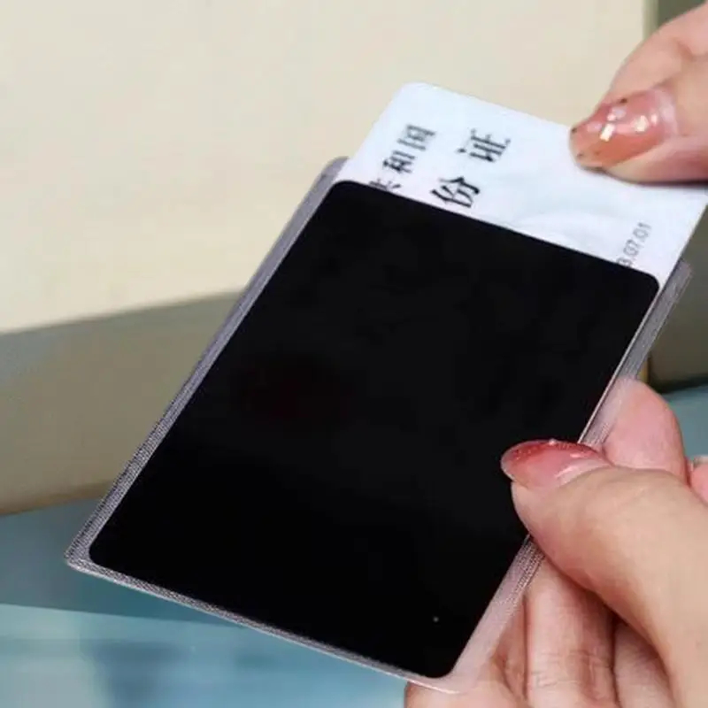 ซองใส่บัตรป้องกันการแอบดู ซองใส่บัตรประชาชนสองด้าน บัตรเครดิต ที่ใส่บัตรประจำตัว ป้องกันการแอบมอง ป้องกันสนามแม่เหล็ก