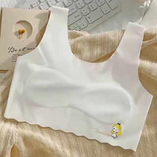 Palyo #007 เสื้อชั้นในเด็กผู้หญิง เสื้อซับในวัยเริ่มโต ฟองน้ำบาง ไร้โครง นุ่มสบาย ระบายอากาศดี