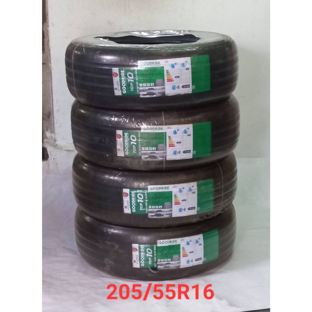 ยาง GOODDIRE Size 205/55R16  ยางนอก 4 เส้น ราคาสุดคุ้ม ( ขอบ16 ) ยางใหม่ / แถมจุ๊กยาง 4 ตัว  •ยางGOO