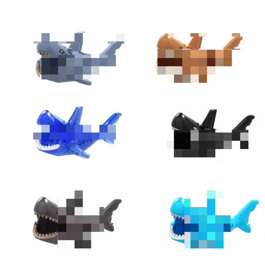 โมเดลปุ่มเล็กZombies Shark