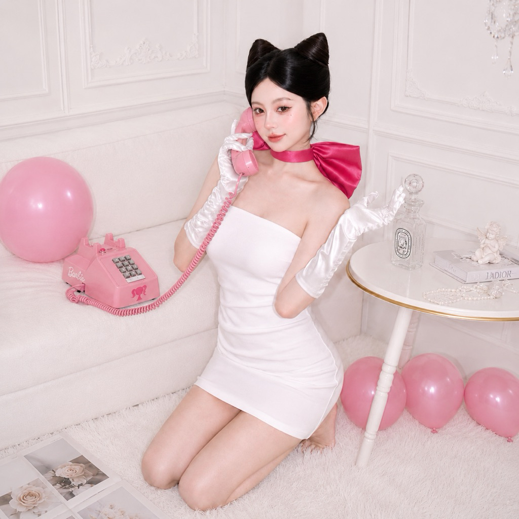 ร้านไทย พร้อมส่งโบว์สาวเวียดนาม แมวเหมียว โบว์ยักษ์ รูปที่ 7