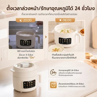 SAMONO หม้ออเนกประสงค์ 2L หม้อหุงข้าว หม้อไฟฟ้า 600W ทาน 1-2 คน 10in1 ร้อนเร็ว ไม่ติดหม้อ ประกัน 2 ปี DG07