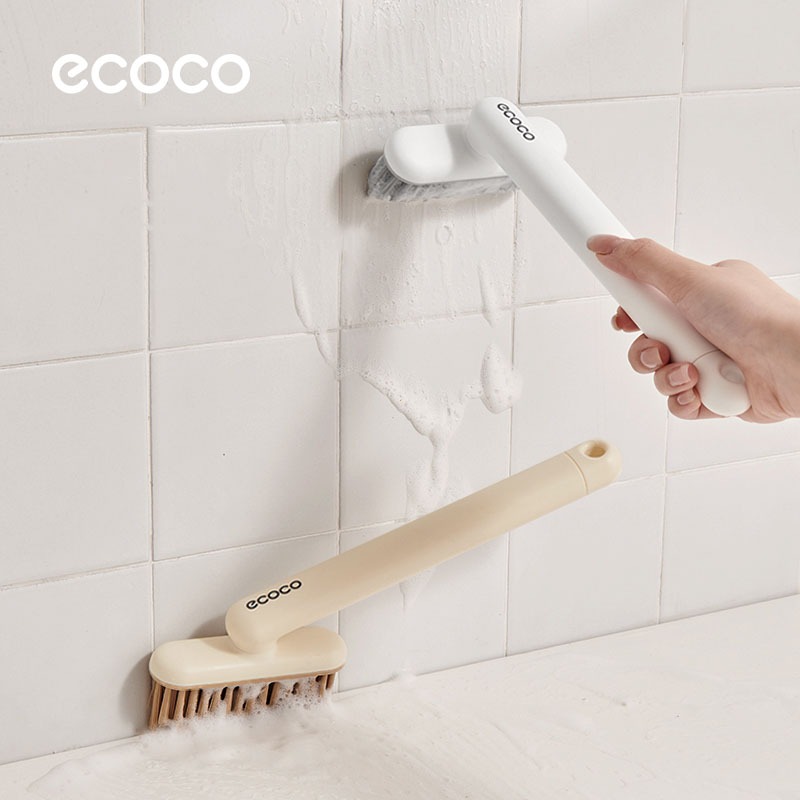[พร้อมส่ง] Ecoco แปรงขัดซอกมุมรูปตัว V ขนแข็ง ขจัดคราบฝังแน่น มีกิ๊บติดผมในตัว